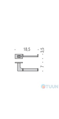 Colombo B1608 Look Paper holder matt chrome