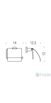 Colombo B2791 Basic Paper Holder with Lid Chrome