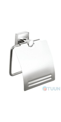 Trento Moderno Grande paper holder, glass+chrome