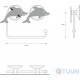 Paper holder "Dolphin" W2503