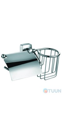 Paper holder+air freshener holder chrome Trento Moderno