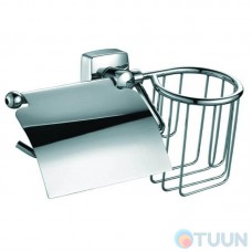 Paper holder+air freshener holder chrome Trento Moderno