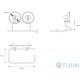 Chrome paper holder TZ W2357