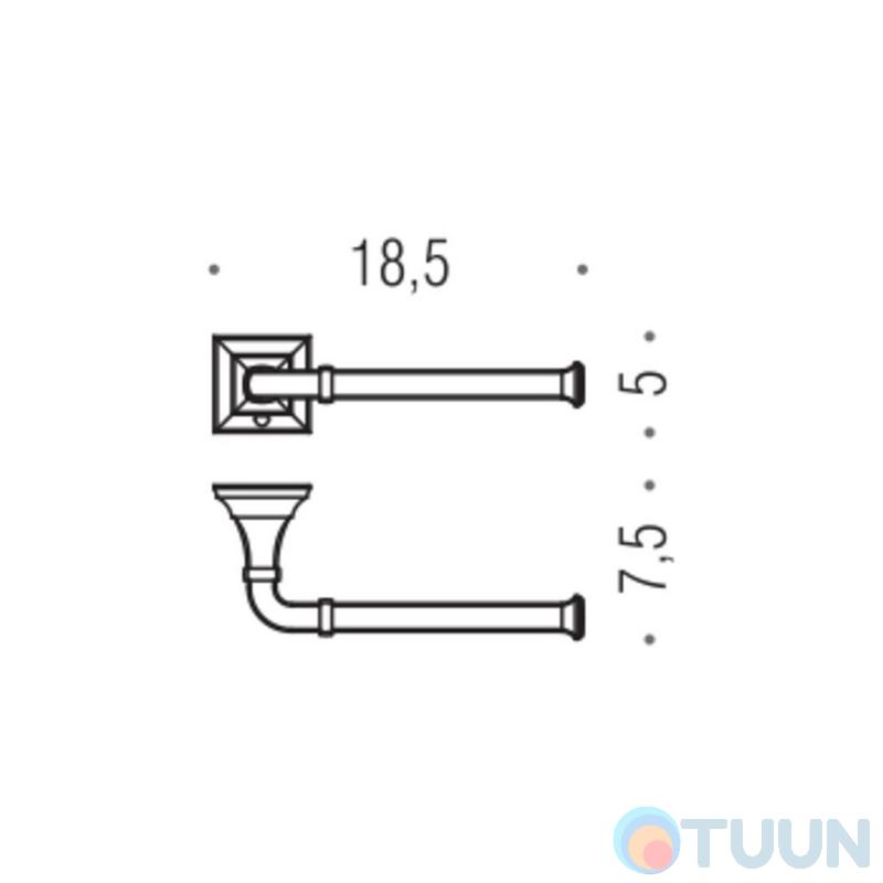 Colombo B3208 DX PortofinoPaper holder bronze