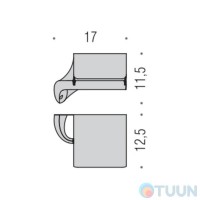 Бумагадержатель с крышкой хром Colombo B2491 Link