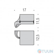 Paper holder with lid chrome Colombo B2491 Link