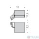 Paper holder with lid chrome Colombo B2491 Link