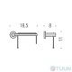 Colombo W4908 SX PlusPaper holder left chrome