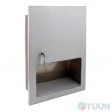 Folding paper towel dispenser, stainless steel, 400 sheets AE-5014