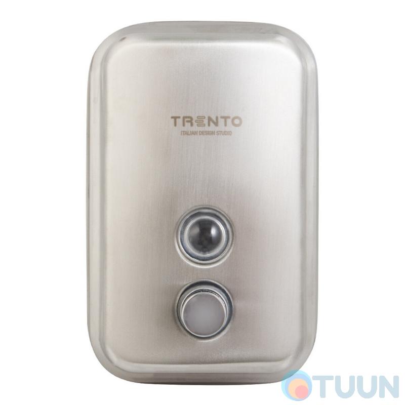 Trento liquid soap dispenser 0.5l, stainless steel, matte chrome