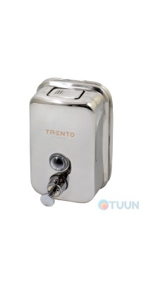 Liquid soap dispenser 0.5 l, pol.. stainless, vert
