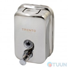 Liquid soap dispenser 0.5 l, pol.. stainless, vert