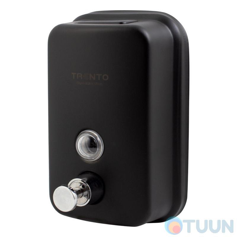 Trento liquid soap dispenser 0.5l, stainless steel, matte black