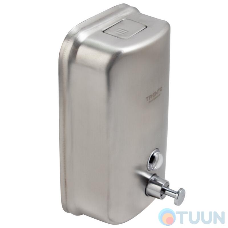 Trento liquid soap dispenser 1l, stainless steel, matte chrome