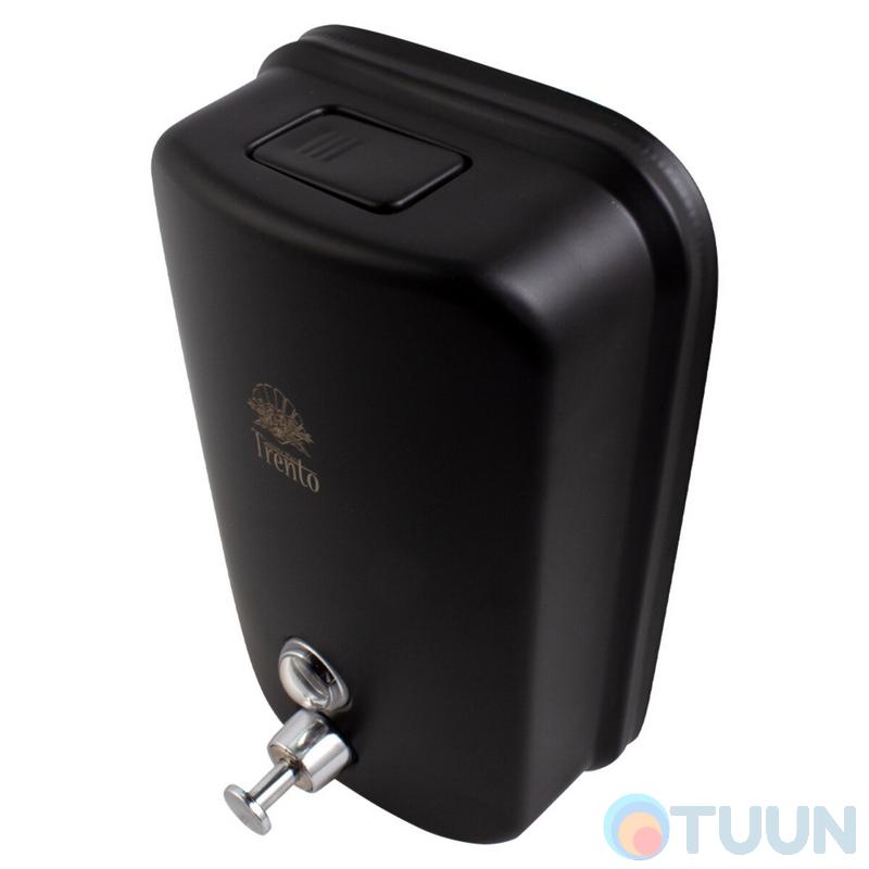 Trento liquid soap dispenser 1l, stainless steel, matte black