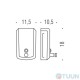 Colombo B9990 Liquid soap dispenser 0.8l chrome