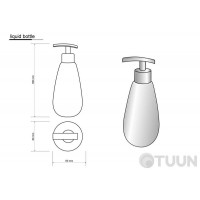 Дозатор бирюзовый Trento Chiaro