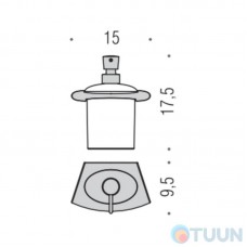 Liquid soap dispenser, hanging chrome Colombo B9318 Land