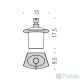 Liquid soap dispenser, hanging chrome Colombo B9318 Land