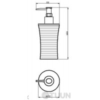 Дозатор бирюза Trento Bergamo