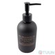 Arino Wednesday Black Liquid Soap Dispenser 410 ml, black, glass