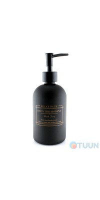 Arino Wednesday Black Liquid Soap Dispenser 410 ml, black, glass