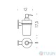 Liquid soap dispenser, hanging chrome Colombo B9308 Bart