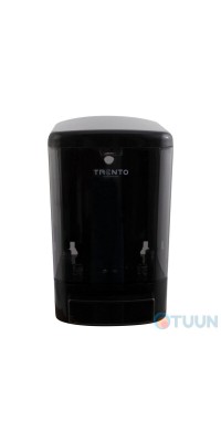 Liquid soap dispensers 1 l black / transparent glass