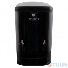 Liquid soap dispensers 1 l black / transparent glass