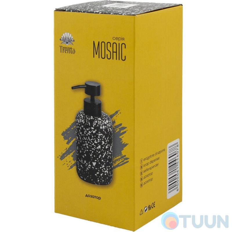 Дозатор рідкого мила Trento Mosaic Black