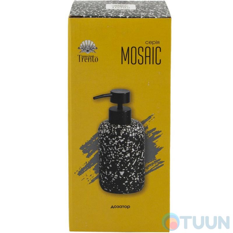 Дозатор рідкого мила Trento Mosaic Black