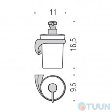 Liquid soap dispenser right chrome Colombo B9310DX Link