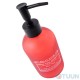 Arino Wednesday Red Liquid Soap Dispenser 410 ml, red, glass