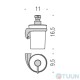 Liquid soap dispenser left chrome Colombo B9310SX Link