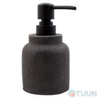 Trento Basalto liquid soap dispenser, gray, polyresin