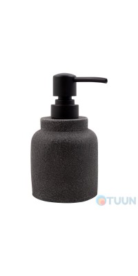 Trento Basalto liquid soap dispenser, gray, polyresin