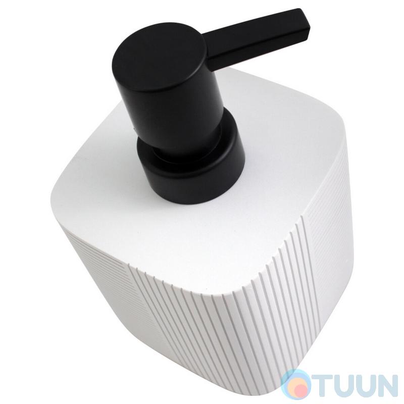 Дозатор рідкого мила Trento Eclipse White, полігума