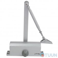 Door closer BRUNO BR3 matt chrome with lock in open position 85kg
