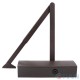 Door closer Geze TS 1500 with knee pull brown 80 kg