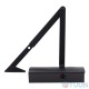 Door closer Geze TS 1500 with knee rod black 80 kg