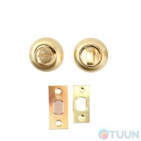 Set latch 249 + WC cover 59 matte brass/polished brass