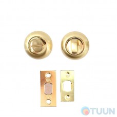 Set latch 249 + WC cover 59 matte brass/polished brass