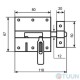 BRUNO 2-12 bichrome overhead latch