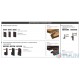 Aluminum threshold with rubber insert 63-43 cm 420