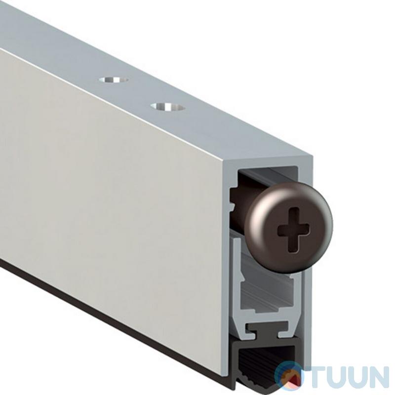 Aluminum threshold with rubber insert (fire-resistant) 63-43 cm 420