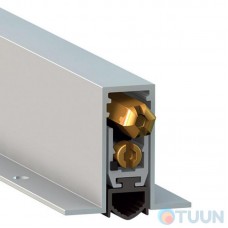 Aluminum threshold with rubber insert with clamp on the side of the box 93-83 cm 1800