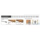 ACU Aluminum threshold with rubber insert 93-83 cm 1703 