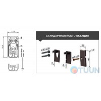 ACU Поріг алюм з резин вставкою 93-83 см 1703 