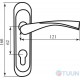 Bravo 162 handle on the bar, matte antique brass, cl (for mech. 1025)