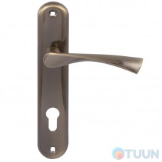 BRUNO Vela 85mm strip handles matt ant brass cl